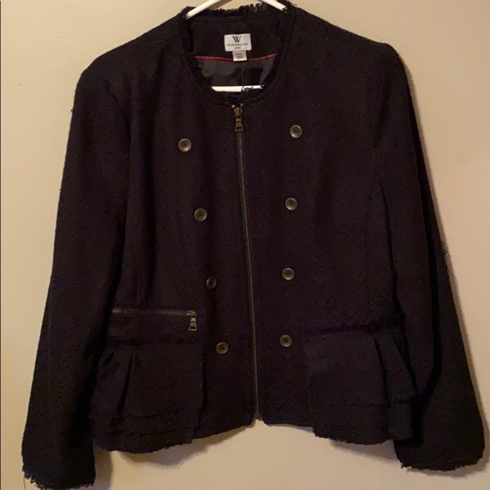 Worthington petite XL ladies zip blazer jacket